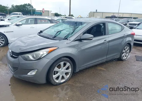 2013 Hyundai Elantra Limited from USA, damaged, VIN 5NPDH4AE4DH449931